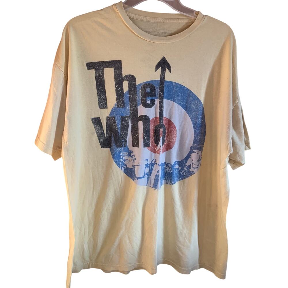 Live Nation Merchandise The Who yellow 100% cotton t-shirt (size XL)